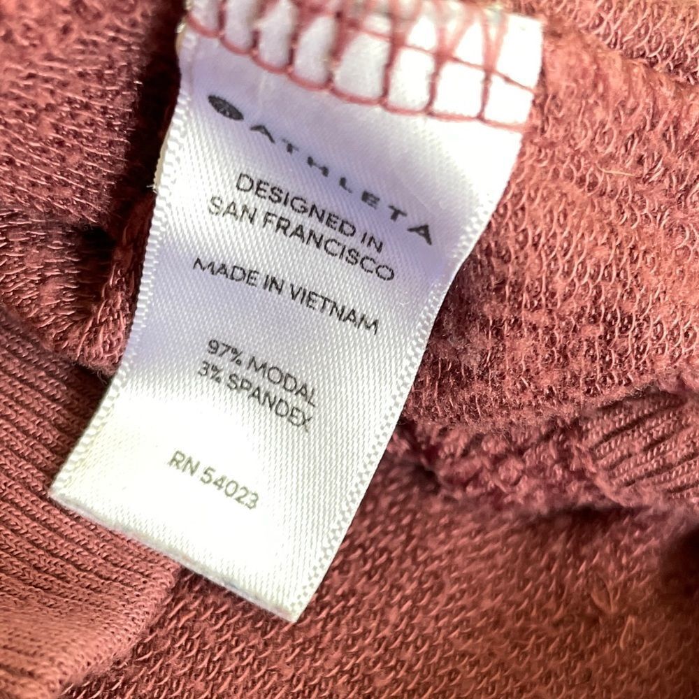 Athleta Women’s Criss Cross Sweatshirt In Crushed Berry Size Small - Picture 7 of 9